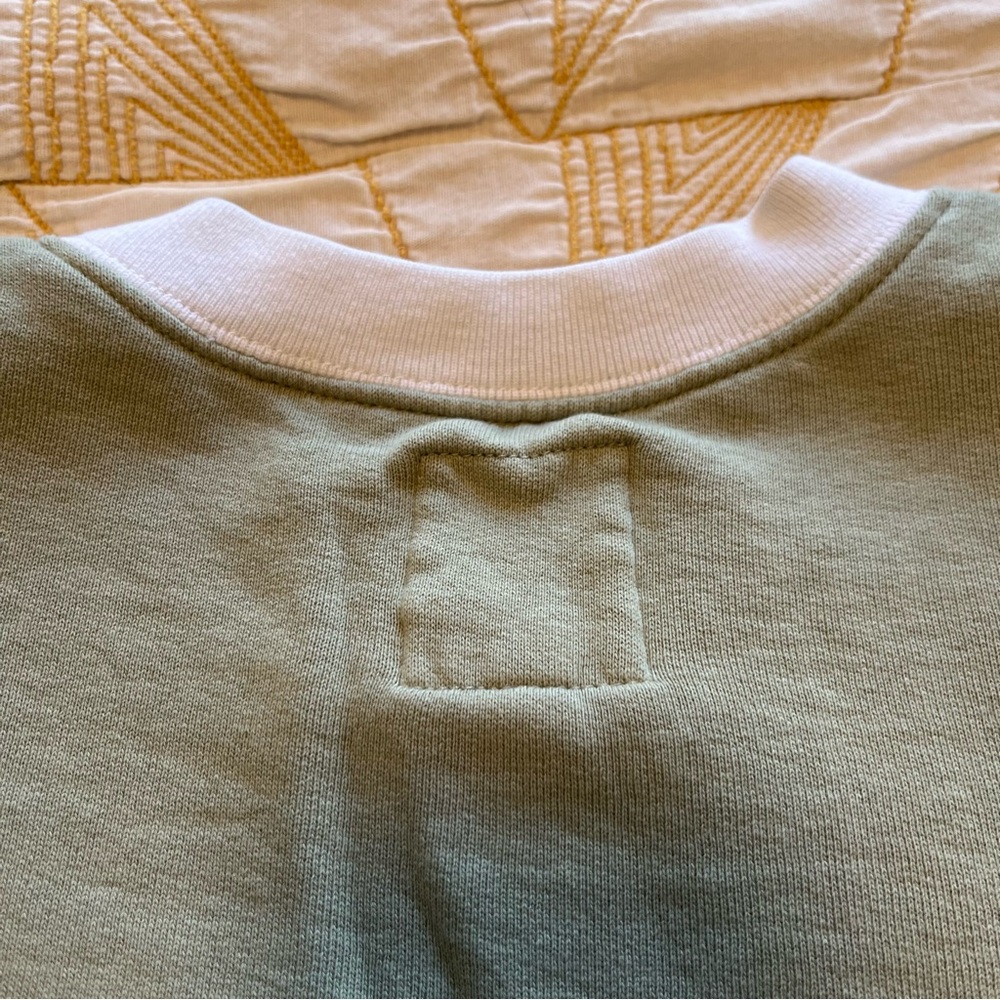 ☀️MUST GO free ship! For Days Green Crewneck Sweatshirt - White Collar - Small - Picture 5 of 9